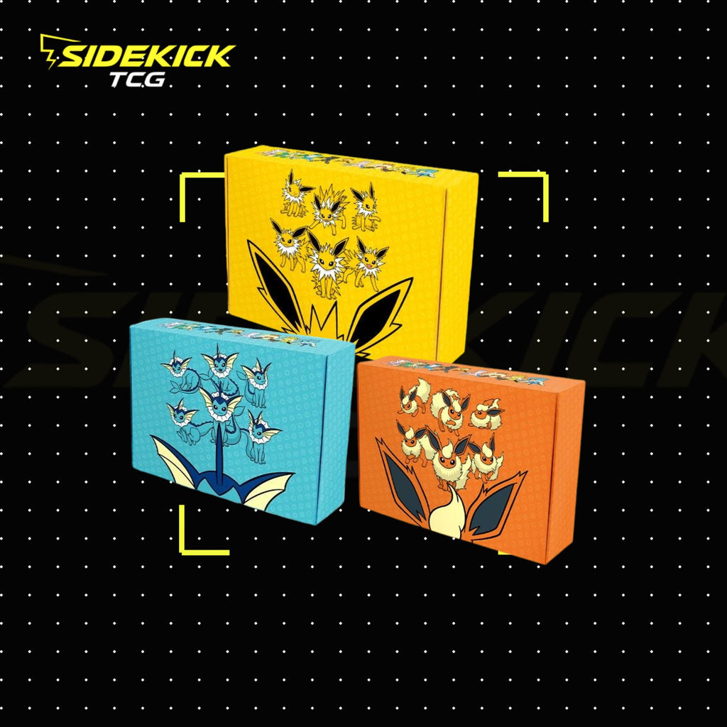Pokémon TCG Sword & Shield Eevee Advanced Gift Box (CSH3) – Vaporeon + Jolteon + Flareon Bundle (Simplified Chinese)